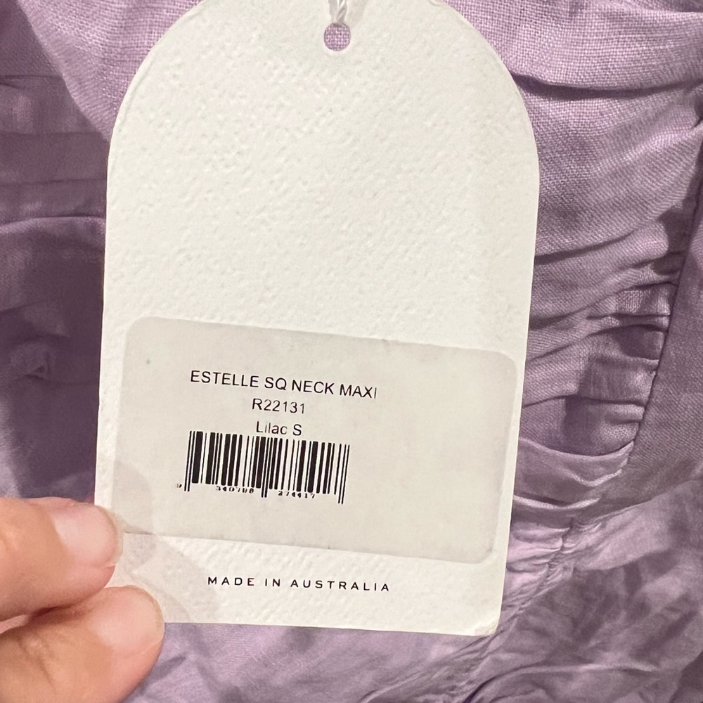 Anthropologie lilac maxi dress size S - Picture 3 of 6